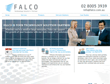 Tablet Screenshot of falco.com.au